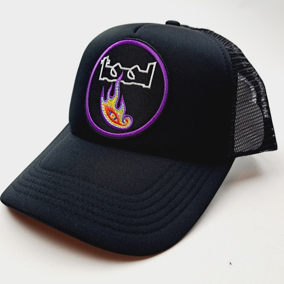 Tool Embroidered Patch Foam Trucker Mesh Snapback Cap Hat Black - Picture 2 of 4